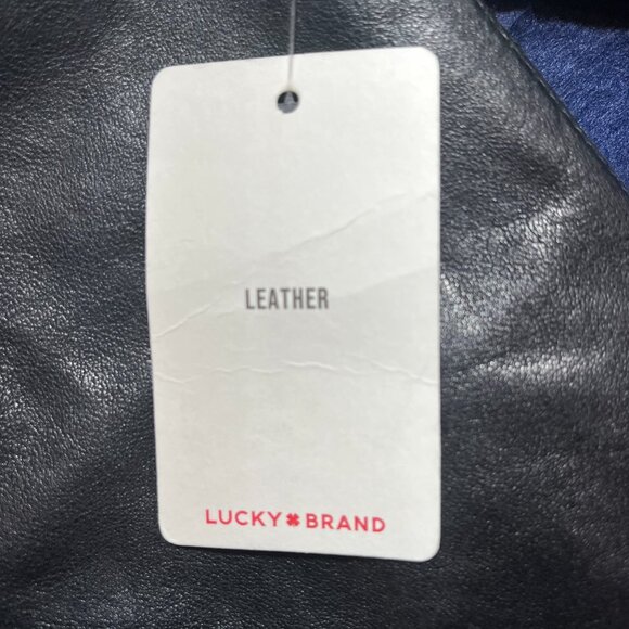 Lucky Brand Leather Jacket NWT Size Small - Picture 3 of 9